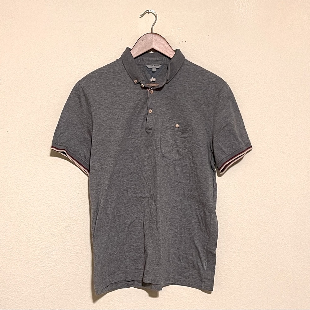 Ted Baker men’s cotton collared polo shirt